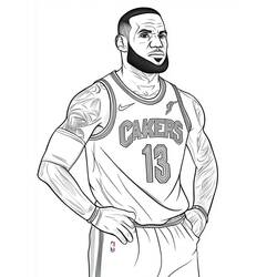 Dibujo para colorear: LeBron James (Personas Famosas) #219386 - Dibujos para Colorear e Imprimir Gratis