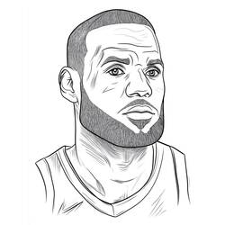 Dibujo para colorear: LeBron James (Personas Famosas) #219387 - Dibujos para Colorear e Imprimir Gratis