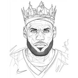 Dibujo para colorear: LeBron James (Personas Famosas) #219388 - Dibujos para Colorear e Imprimir Gratis