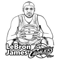 Dibujo para colorear: LeBron James (Personas Famosas) #219390 - Dibujos para Colorear e Imprimir Gratis