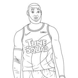 Dibujo para colorear: LeBron James (Personas Famosas) #219392 - Dibujos para Colorear e Imprimir Gratis