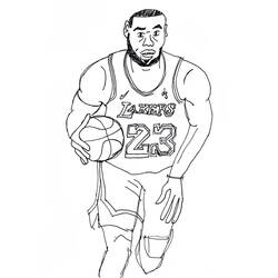 Dibujo para colorear: LeBron James (Personas Famosas) #219394 - Dibujos para Colorear e Imprimir Gratis