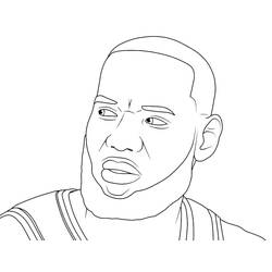 Dibujo para colorear: LeBron James (Personas Famosas) #219395 - Dibujos para Colorear e Imprimir Gratis