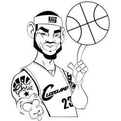 Dibujo para colorear: LeBron James (Personas Famosas) #219396 - Dibujos para Colorear e Imprimir Gratis