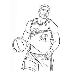 Dibujo para colorear: LeBron James (Personas Famosas) #219398 - Dibujos para Colorear e Imprimir Gratis