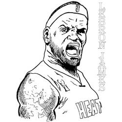 Dibujo para colorear: LeBron James (Personas Famosas) #219399 - Dibujos para Colorear e Imprimir Gratis