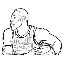 Dibujo para colorear: LeBron James (Personas Famosas) #219400 - Dibujos para Colorear e Imprimir Gratis