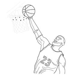 Dibujo para colorear: LeBron James (Personas Famosas) #219402 - Dibujos para Colorear e Imprimir Gratis