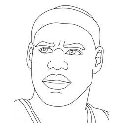 Dibujo para colorear: LeBron James (Personas Famosas) #219404 - Dibujos para Colorear e Imprimir Gratis