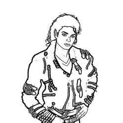 Dibujo para colorear: Michael Jackson (Personas Famosas) #212368 - Dibujos para Colorear e Imprimir Gratis