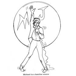 Dibujo para colorear: Michael Jackson (Personas Famosas) #212378 - Dibujos para Colorear e Imprimir Gratis