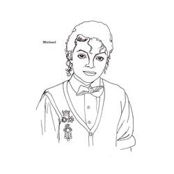 Dibujos para colorear: Michael Jackson - Dibujos para Colorear e Imprimir Gratis