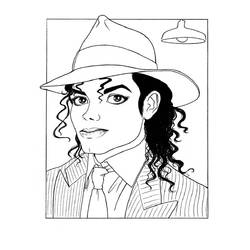 Dibujo para colorear: Michael Jackson (Personas Famosas) #212389 - Dibujos para Colorear e Imprimir Gratis