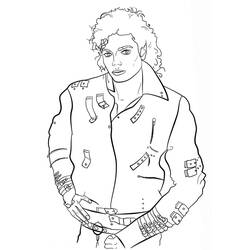 Dibujo para colorear: Michael Jackson (Personas Famosas) #212392 - Dibujos para Colorear e Imprimir Gratis