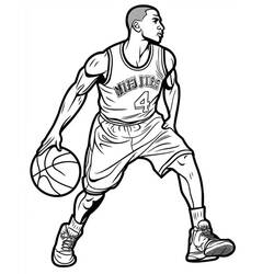 Dibujos para colorear: Michael Jordan - Dibujos para Colorear e Imprimir Gratis