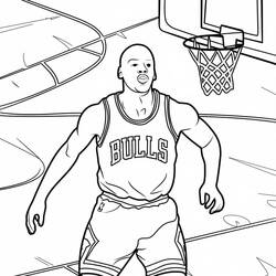 Dibujo para colorear: Michael Jordan (Personas Famosas) #217840 - Dibujos para Colorear e Imprimir Gratis