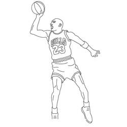 Dibujo para colorear: Michael Jordan (Personas Famosas) #217843 - Dibujos para Colorear e Imprimir Gratis