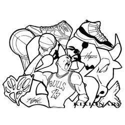 Dibujo para colorear: Michael Jordan (Personas Famosas) #217846 - Dibujos para Colorear e Imprimir Gratis