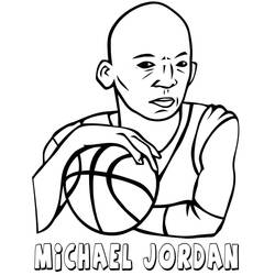 Dibujo para colorear: Michael Jordan (Personas Famosas) #217847 - Dibujos para Colorear e Imprimir Gratis
