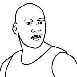 Dibujo para colorear: Michael Jordan (Personas Famosas) #217850 - Dibujos para Colorear e Imprimir Gratis