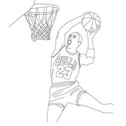 Dibujo para colorear: Michael Jordan (Personas Famosas) #217853 - Dibujos para Colorear e Imprimir Gratis