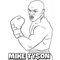 Dibujos para colorear: Mike Tyson - Dibujos para Colorear e Imprimir Gratis