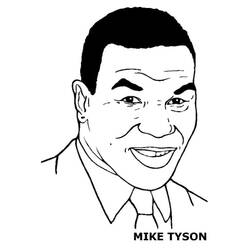 Dibujo para colorear: Mike Tyson (Personas Famosas) #174723 - Dibujos para Colorear e Imprimir Gratis