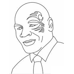 Dibujo para colorear: Mike Tyson (Personas Famosas) #174724 - Dibujos para Colorear e Imprimir Gratis