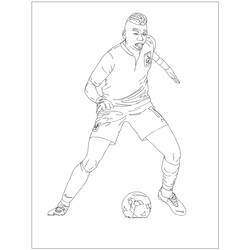 Dibujos para colorear: Paul Pogba - Dibujos para Colorear e Imprimir Gratis