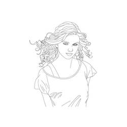 Dibujo para colorear: Taylor Swift (Personas Famosas) #123849 - Dibujos para Colorear e Imprimir Gratis