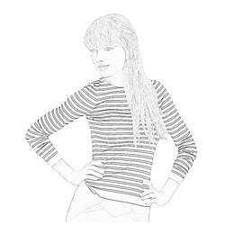 Dibujo para colorear: Taylor Swift (Personas Famosas) #123867 - Dibujos para Colorear e Imprimir Gratis