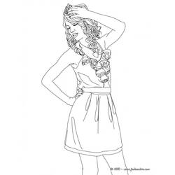 Dibujo para colorear: Taylor Swift (Personas Famosas) #123875 - Dibujos para Colorear e Imprimir Gratis