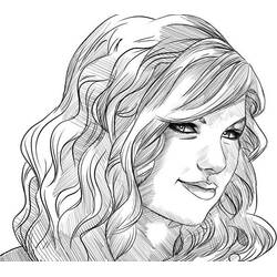 Dibujo para colorear: Taylor Swift (Personas Famosas) #123948 - Dibujos para Colorear e Imprimir Gratis