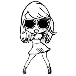 Dibujo para colorear: Taylor Swift (Personas Famosas) #208106 - Dibujos para Colorear e Imprimir Gratis