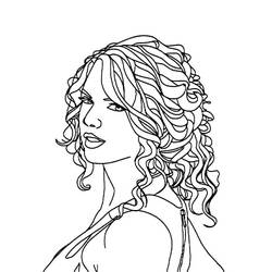 Dibujo para colorear: Taylor Swift (Personas Famosas) #208107 - Dibujos para Colorear e Imprimir Gratis