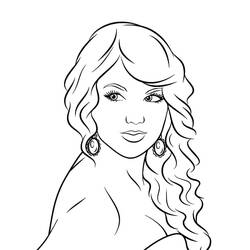 Dibujo para colorear: Taylor Swift (Personas Famosas) #208108 - Dibujos para Colorear e Imprimir Gratis