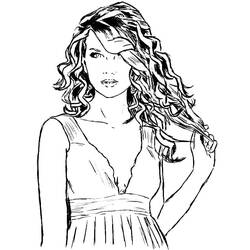 Dibujo para colorear: Taylor Swift (Personas Famosas) #208112 - Dibujos para Colorear e Imprimir Gratis