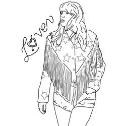 Dibujo para colorear: Taylor Swift (Personas Famosas) #208113 - Dibujos para Colorear e Imprimir Gratis