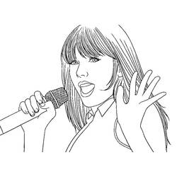 Dibujo para colorear: Taylor Swift (Personas Famosas) #208114 - Dibujos para Colorear e Imprimir Gratis