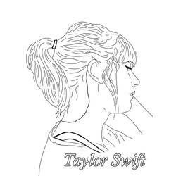 Dibujo para colorear: Taylor Swift (Personas Famosas) #208116 - Dibujos para Colorear e Imprimir Gratis