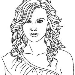 Dibujo para colorear: Taylor Swift (Personas Famosas) #208118 - Dibujos para Colorear e Imprimir Gratis