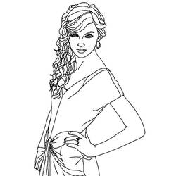 Dibujo para colorear: Taylor Swift (Personas Famosas) #208120 - Dibujos para Colorear e Imprimir Gratis