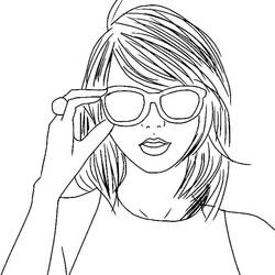 Dibujo para colorear: Taylor Swift (Personas Famosas) #208123 - Dibujos para Colorear e Imprimir Gratis