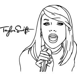 Dibujo para colorear: Taylor Swift (Personas Famosas) #208125 - Dibujos para Colorear e Imprimir Gratis
