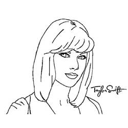 Dibujo para colorear: Taylor Swift (Personas Famosas) #208126 - Dibujos para Colorear e Imprimir Gratis