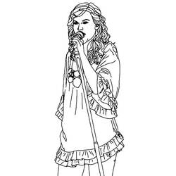 Dibujo para colorear: Taylor Swift (Personas Famosas) #208127 - Dibujos para Colorear e Imprimir Gratis