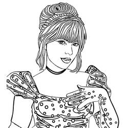 Dibujo para colorear: Taylor Swift (Personas Famosas) #208130 - Dibujos para Colorear e Imprimir Gratis