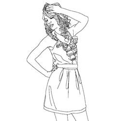 Dibujo para colorear: Taylor Swift (Personas Famosas) #208131 - Dibujos para Colorear e Imprimir Gratis