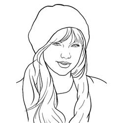 Dibujo para colorear: Taylor Swift (Personas Famosas) #208132 - Dibujos para Colorear e Imprimir Gratis