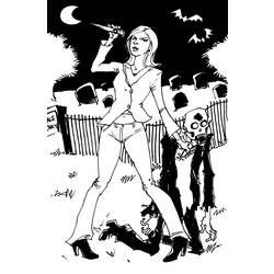 Dibujo para colorear: Buffy the vampire slayer (Programas de televisión) #152697 - Dibujos para colorear